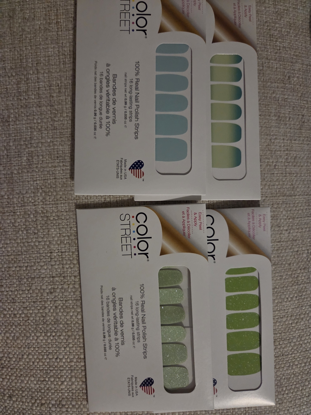 Color Street Nail Polish Strips - Blue Green Bundle